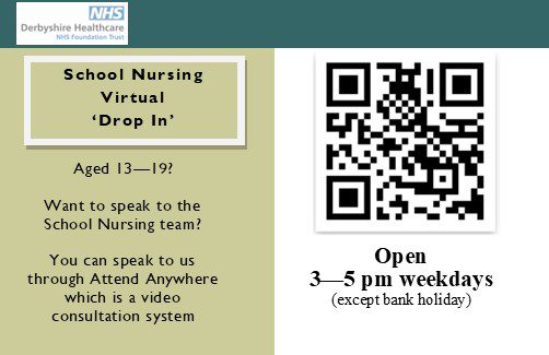 QR Code For Virtual Drop In